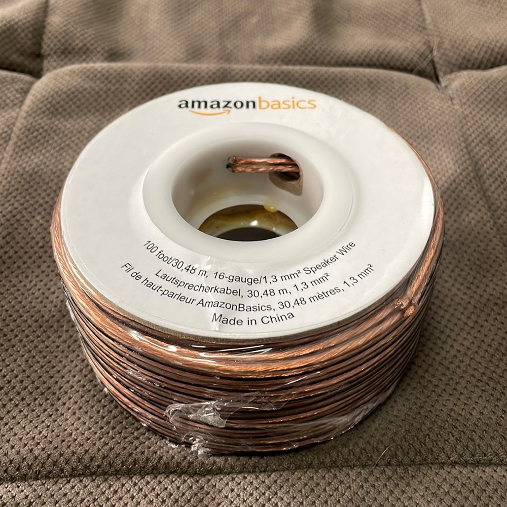 Amazon Basics 100ft Speaker Wire